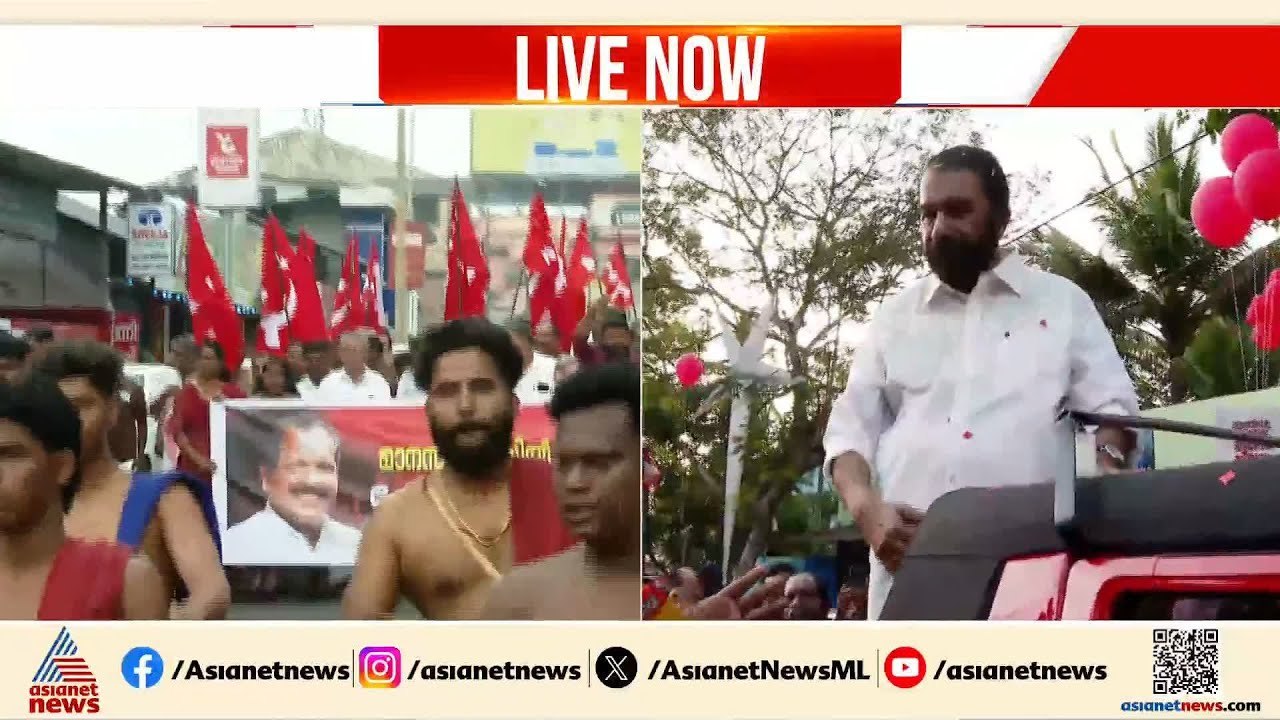 നേമത്ത് വി ശിവൻകുട്ടിയുടെ റോഡ് ഷോ; സ്ഥാനാര്‍ത്ഥി പ്രഖ്യാപനത്തിന് പിന്നാലെ പ്രചാരണം തുടങ്ങി