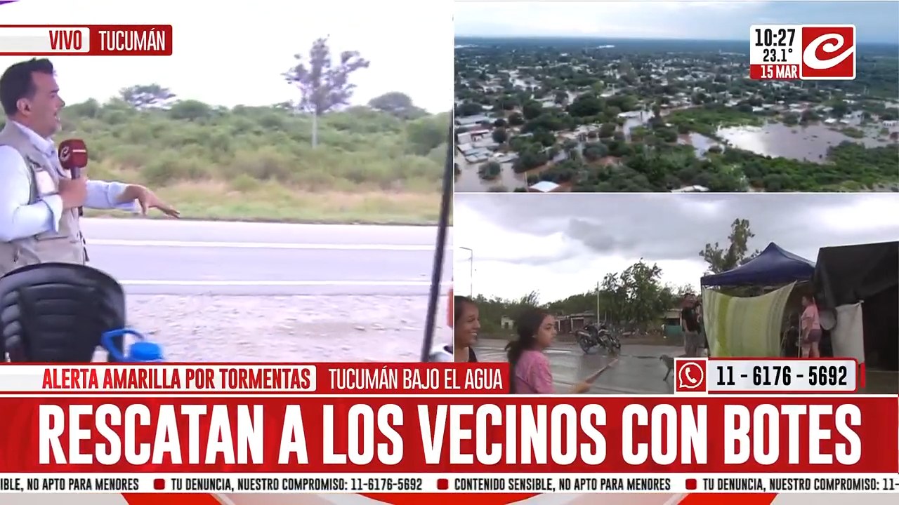 Vecinos no puede cruzar a La Madrid con donaciones