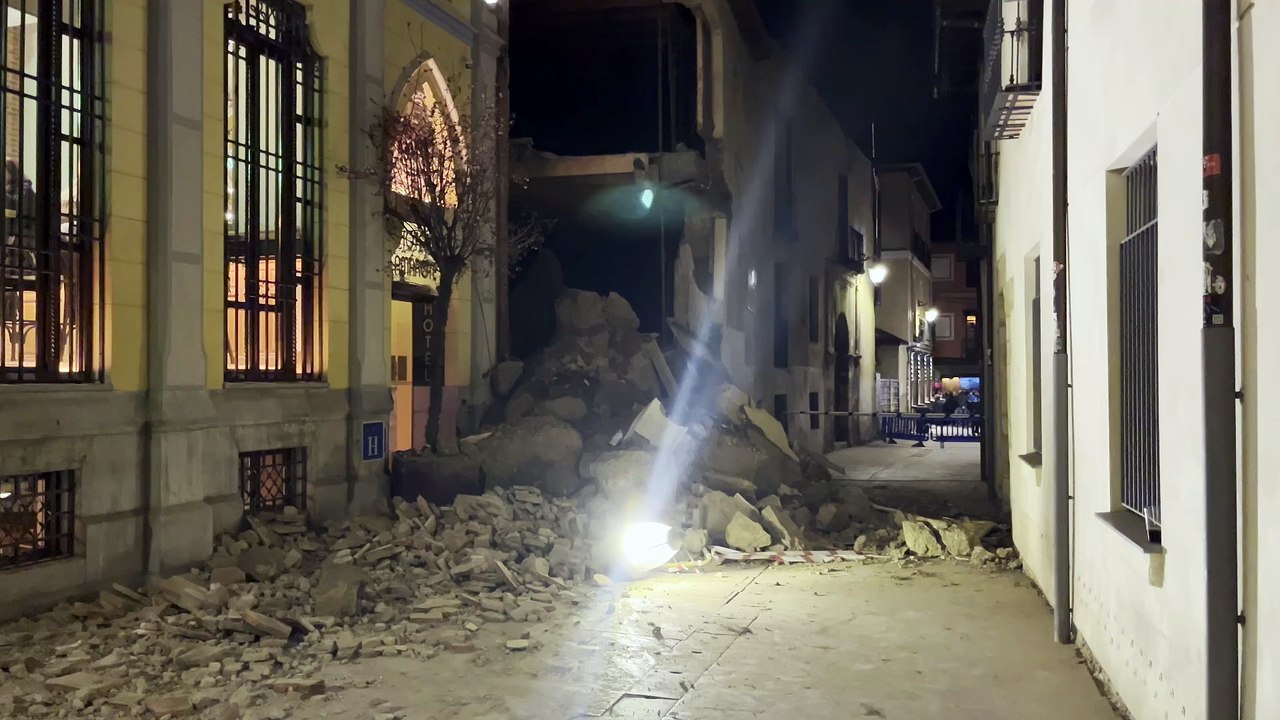 Así quedó la Casona de Dámaso Merino tras el derrumbe