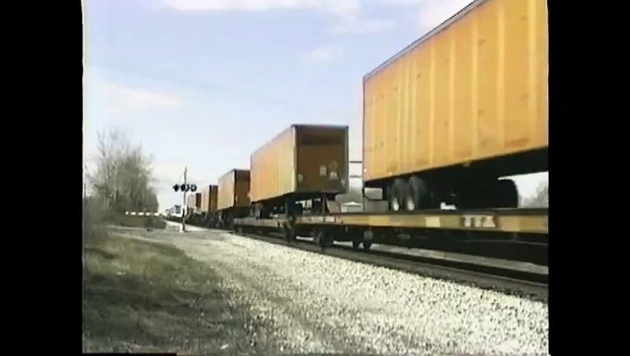 NS Train 290 with NYS&W SD70M and NS B32-8. Van Buren, New York  Date 4-27-96. Time 1103 am. - Mark Labrozzi (480p, h264, youtube)