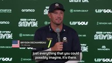 DeChambeau emotional after 'wild' playoff win at LIV Golf Singapore
