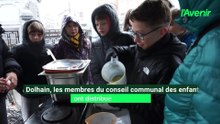A Dolhain, les membres du conseil communal des enfants ont distribué de la soupe