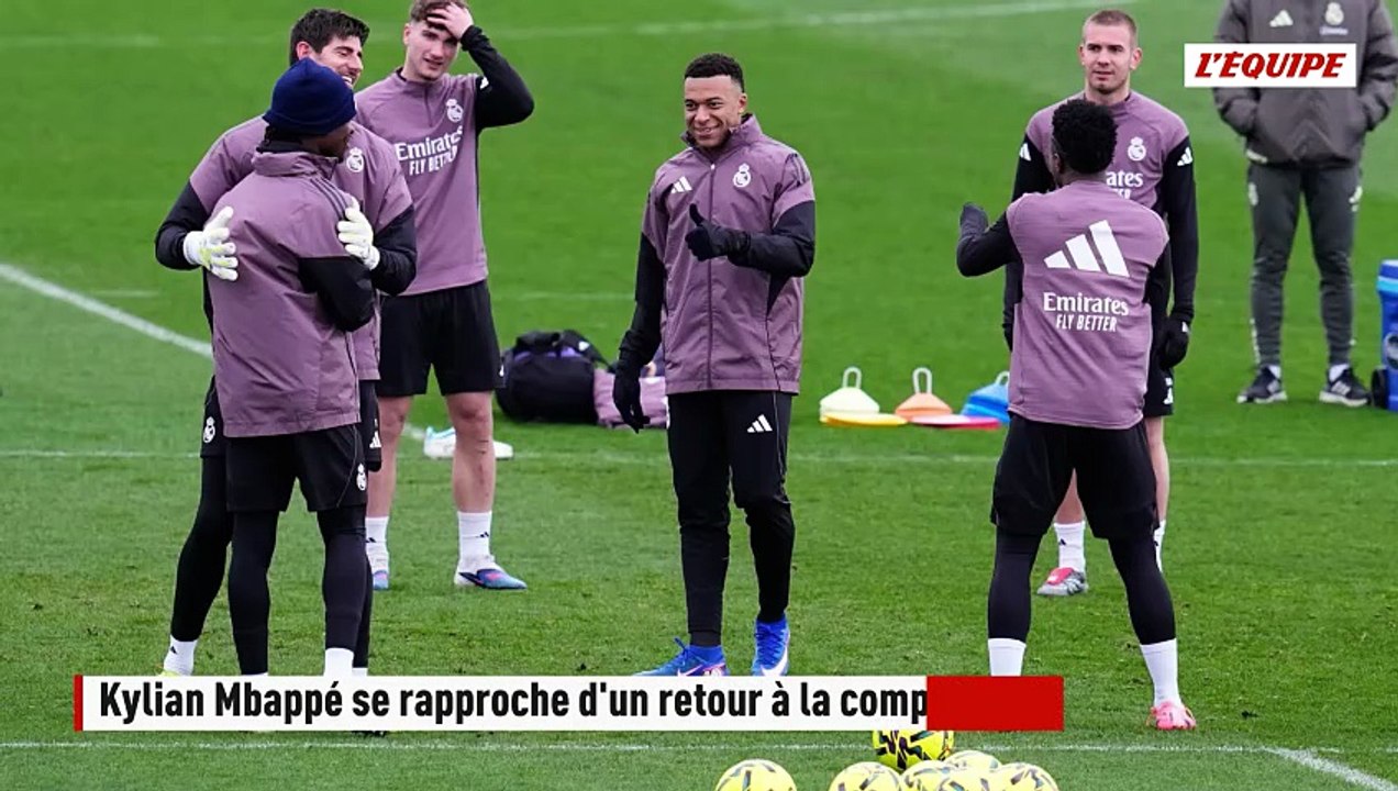 Kylian Mbappé de retour à l'entraînement avec le Real Madrid - Foot - Liga - Real Madrid