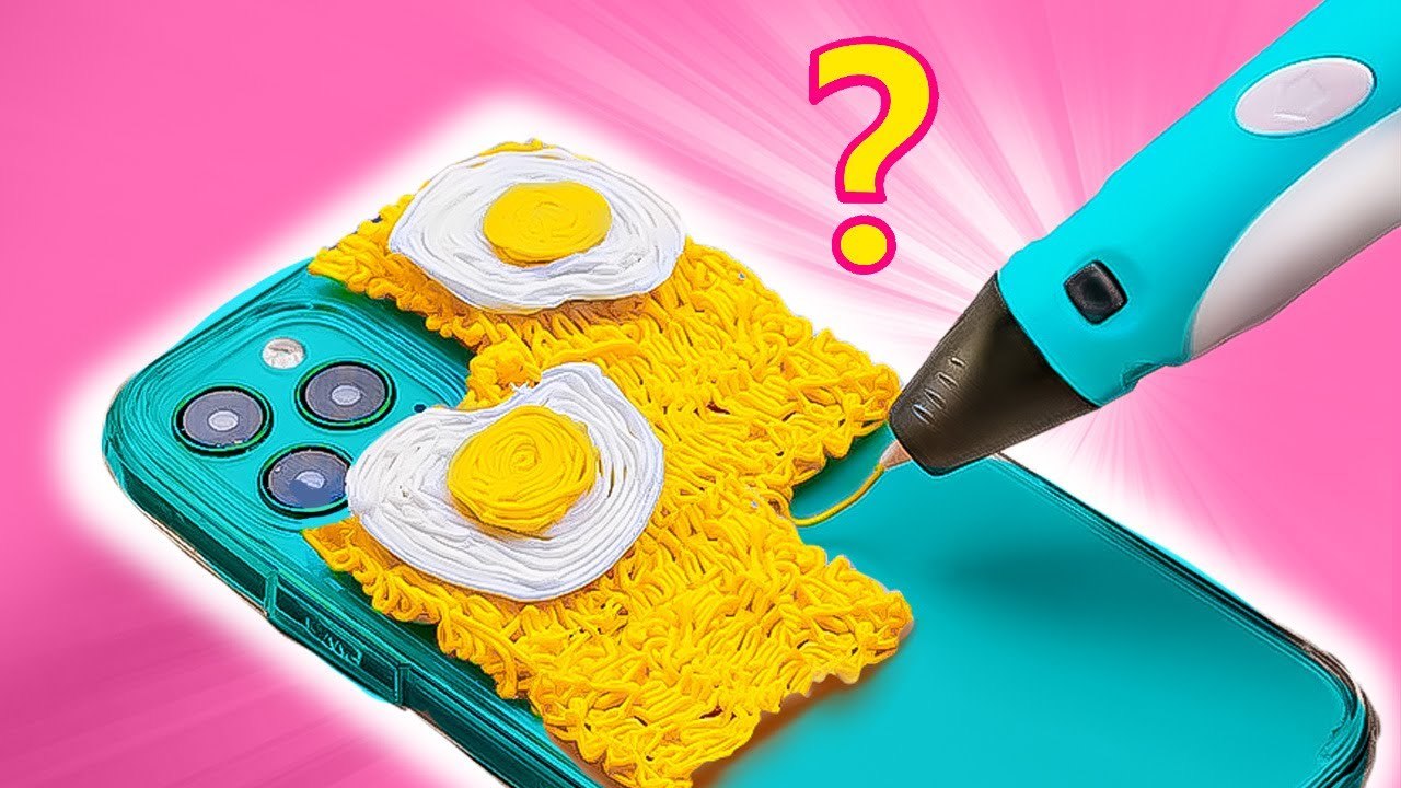 Level Up Your Hairstyle 😜 3D Pen Hair Clip DIY ✨