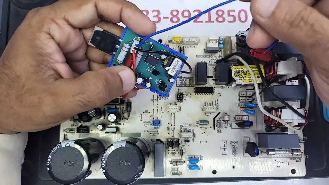#1160 DC Inverter AC PCB Me 3 Wire Power Module Connection SMPS Me Module Kasie Lagaye E7 E5 E6 PCB Class - DC Inverter A C PCB Training Class (720p, h264, facebook)
