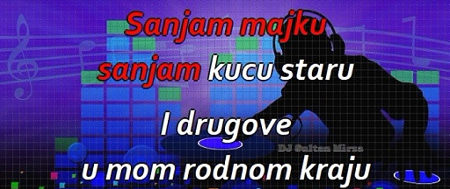 Sanjam majku , sanjam kuću staru - Halid Bešlić (uživo karaoke)