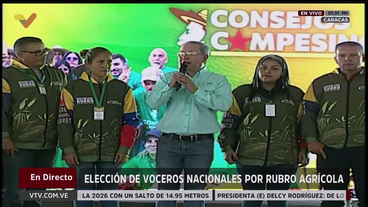 Consejos Campesinos realizan elección de voceros nacionales por rubro agrícola en La Rinconada