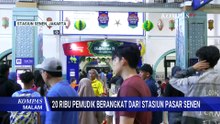 20.000 Pemudik Berangkat dari Stasiun Pasar Senen, ini Kepadatan Penumpang pada Minggu (15/3/2026)