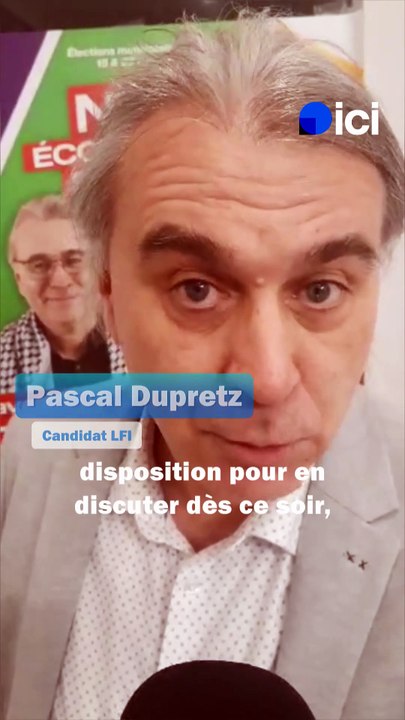 Municipales à Nîmes : Pascal Dupretz (LFI) appelle Vincent Bouget à une fusion pour le deuxième tour.