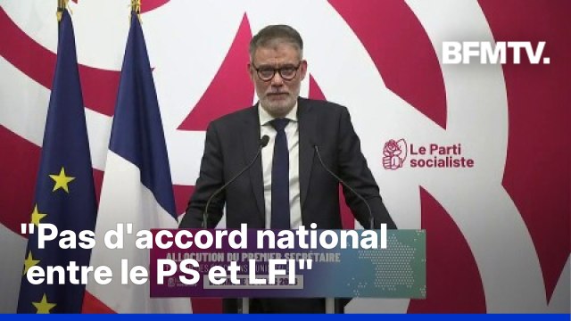 Municipales 2026: la prise de parole en intégralité d'Olivier Faure à l'issue du premier tour
