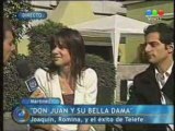 Romina Gaetani & Joaquin Furriel en Telefe Noticias