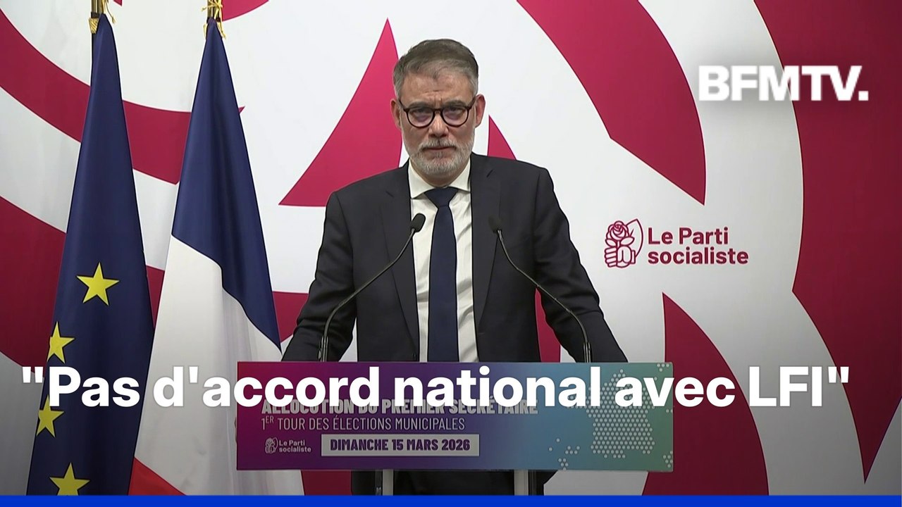 Municipales 2026: Olivier Faure affirme "qu'il n'y aura pas d'accord national avec LFI" au second tour