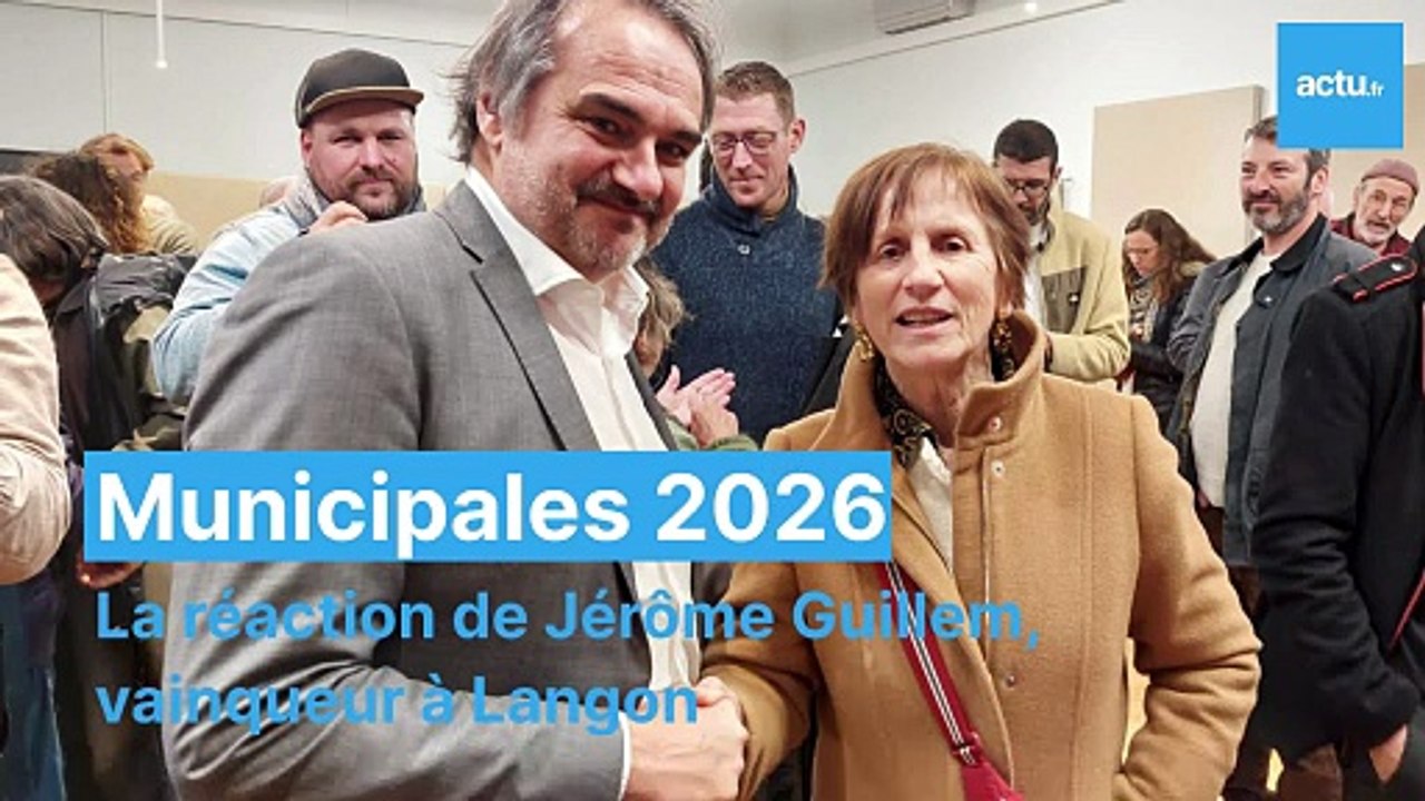 Municipales 2026 en Gironde : la réaction de Jérôme Guillem, vainqueur à Langon