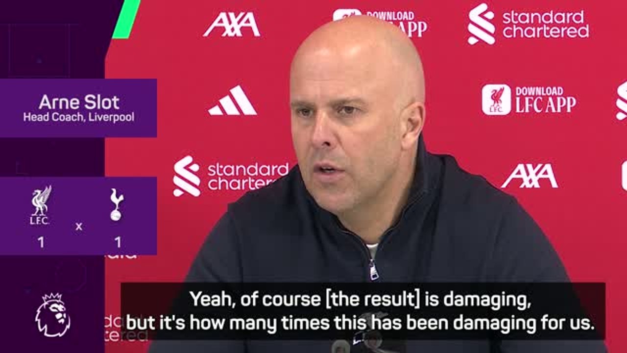 'We don’t help ourselves' - Slot fumes after conceding late equaliser against Spurs
