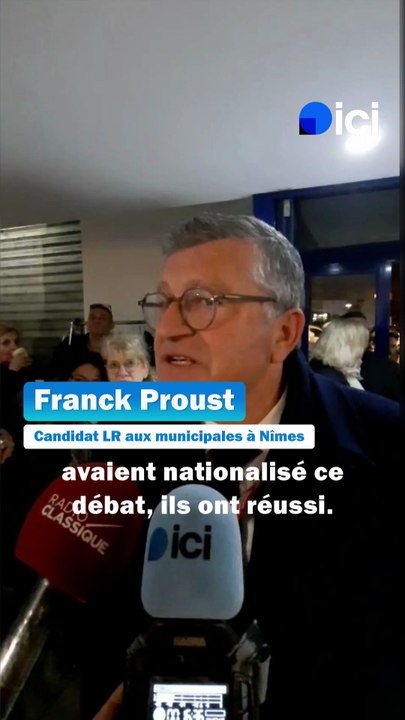 Municipales à Nîmes - Franck Proust : "la victoire est possible, je ne dis pas facile mais possible"