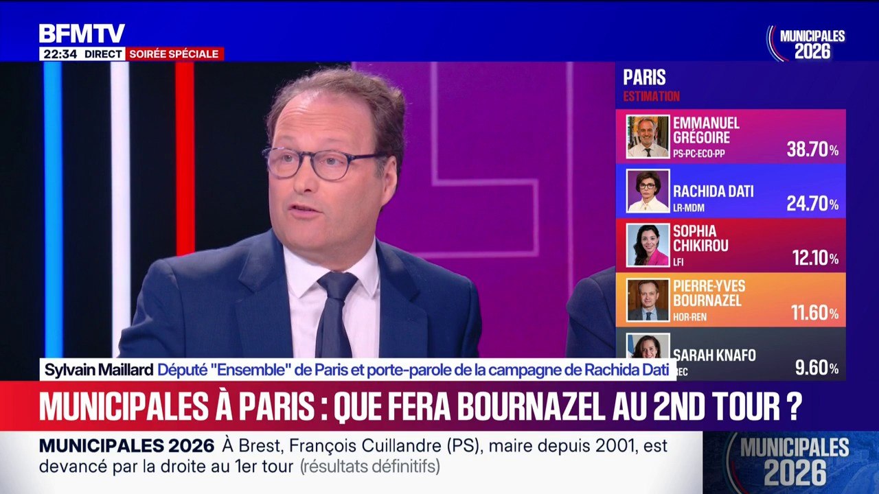 "Emmanuel Grégoire, c'est Anne Hidalgo en pire", estime Sylvain Maillard, porte-parole de la campagne de Rachida Dati