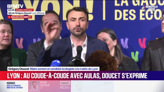 Municipales 2026 à Lyon: Ce n'est pas qu'un résultat, c'est une dynamique que l'on n'arrêtera pas , affirme Grégory Doucet au coude-à-coude avec Jean-Michel Aulas