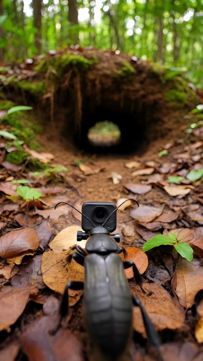 Ultra-Realistic Ground Beetle POV: Inside a Living Colony with Micro Camera