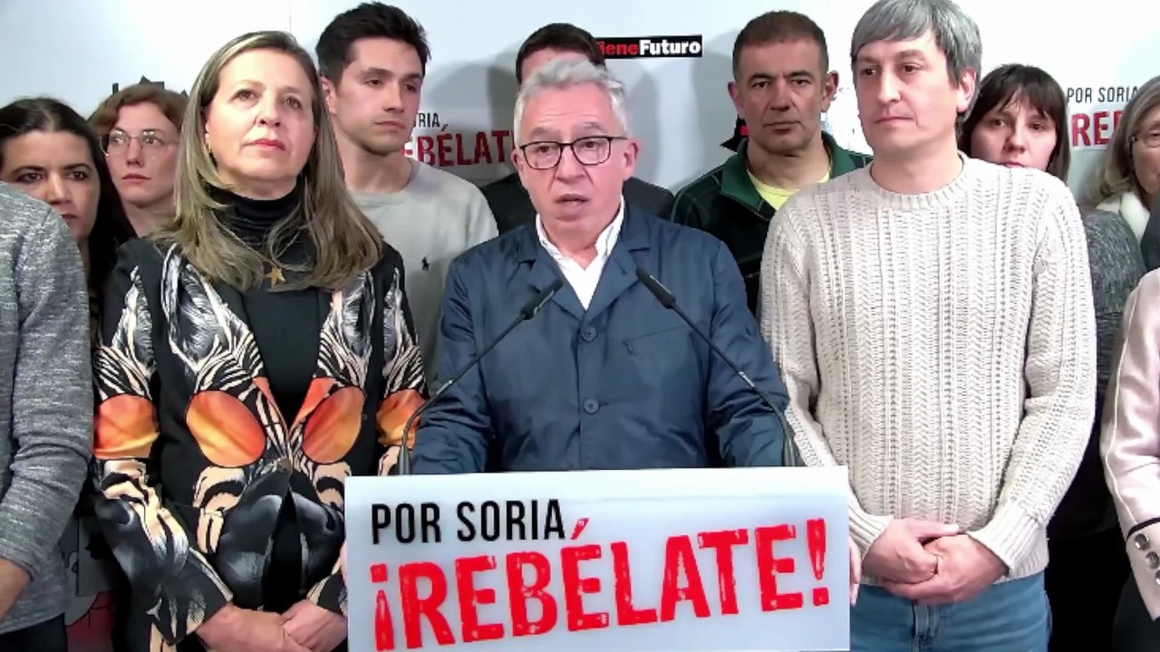 El candidato de Soria ¡YA!, tras perder dos procuradores: "No nos vamos a rendir, vamos a seguir en la lucha"