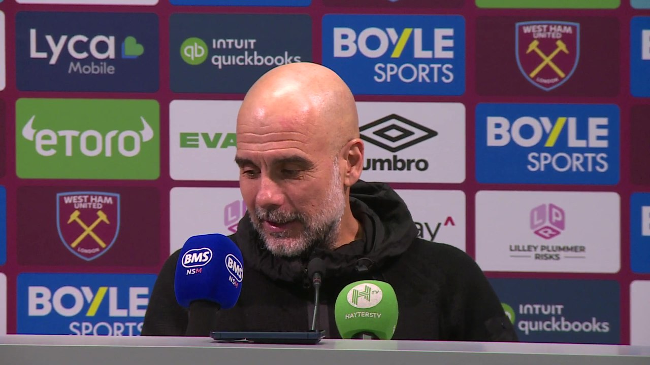 Man City manager Pep Guardiola looks ahead to their match with Real Madrid.