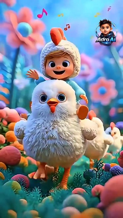 Cute Laughing Kid Meets a Friendly Dudi Dudi Dam Dam | AI Kids