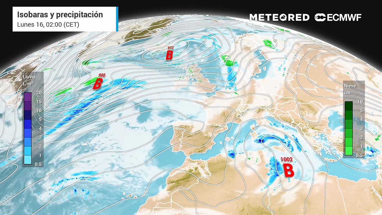 Una borrasca atlántica condicionará el tiempo en España