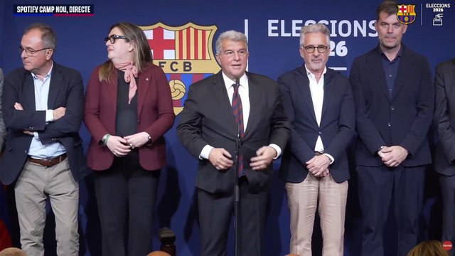 Discurso ganador de Laporta tras vencer en las elecciones