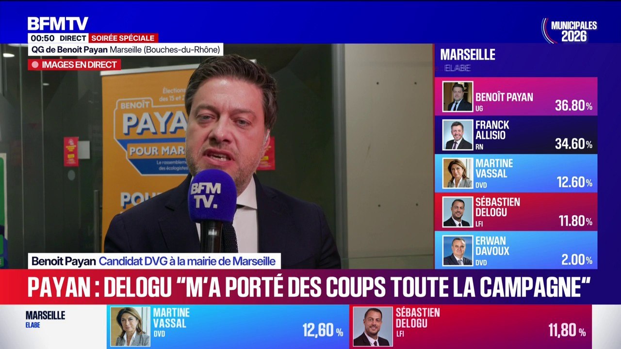 Municipales 2026 à Marseille: "Je ne demande à personne de se retirer", affirme le maire sortant Benoît Payan
