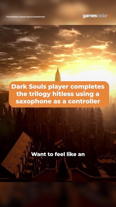 Dark Souls Player Completes The Trilogy Hitless Using A Saxophone As A Controller #shorts
