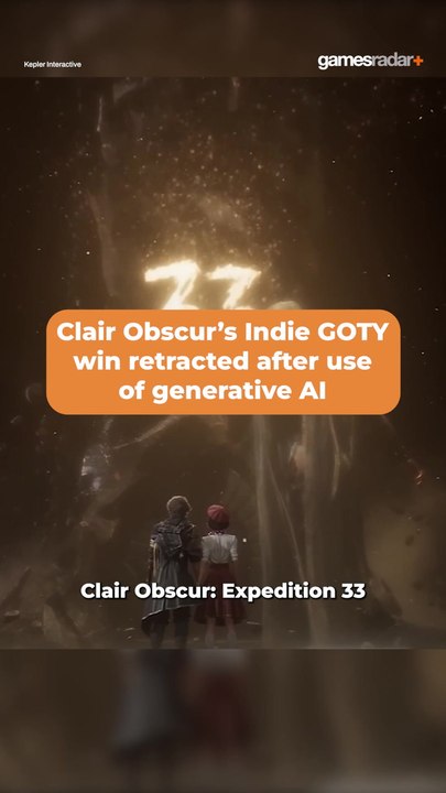 Clair Obscur’s Indie GOTY Wins Retracted After Use Of Generative AI #shorts