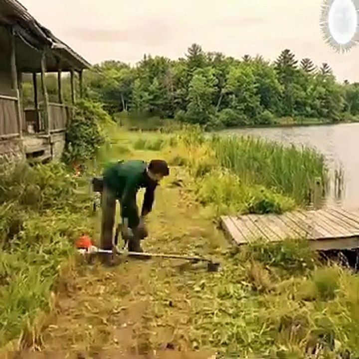 He find a Ruined Lake House And Trun In To Luxurious House