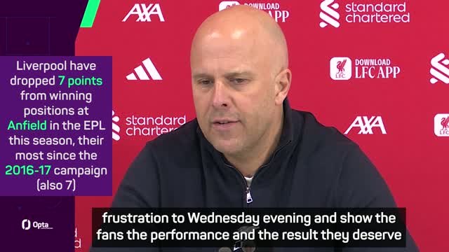 Slot 'understands' Anfield boos after Spurs salvage late draw at Liverpool