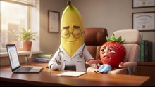 The Strawberry Patient Visits Dr. Banana 🍓 | Fun Healthy Habits Story