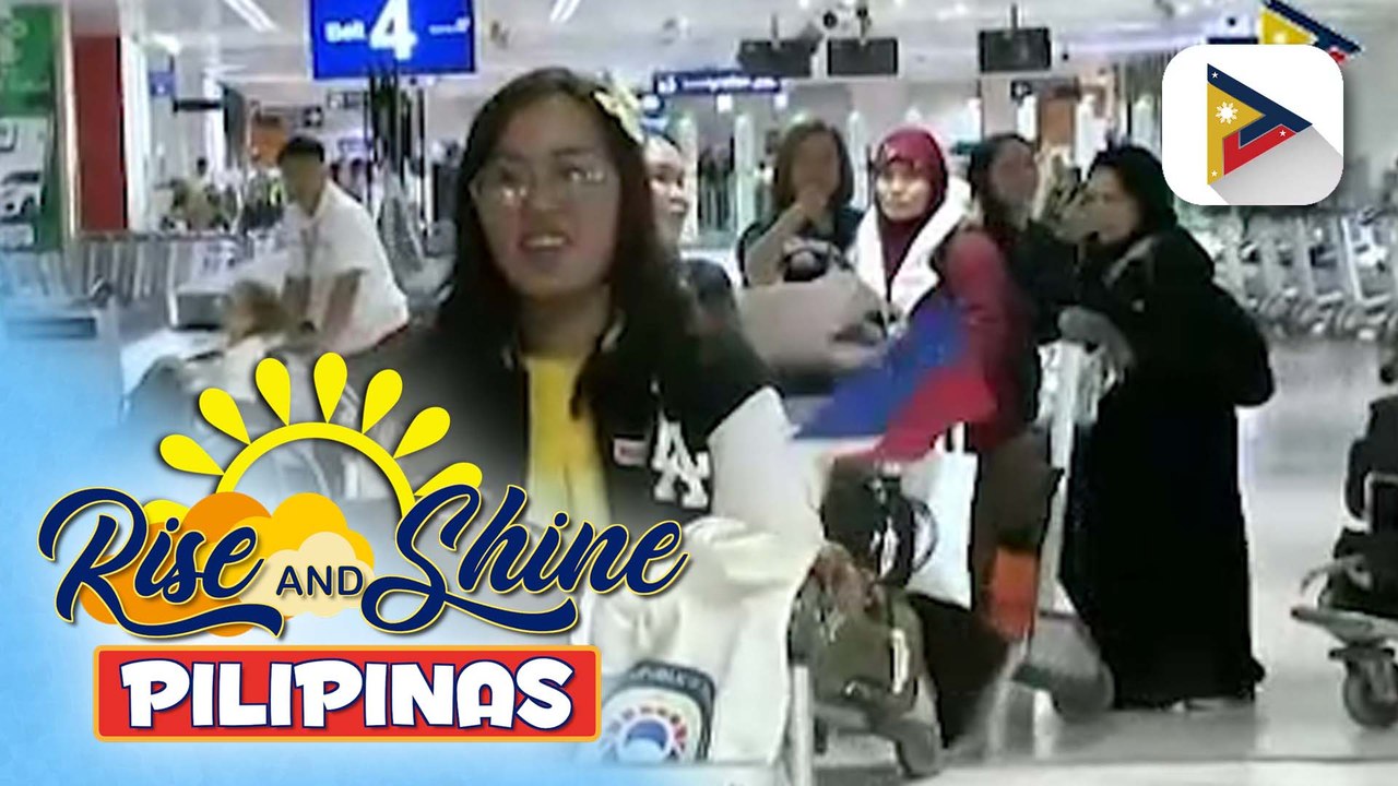 Higit 300 OFWs na ni-repatriate ng pamahalaan mula sa Saudi Arabia, dumating na sa bansa | ulat ni Denisse Osorio