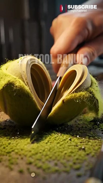 Mini hand saw cuts tennis balls #tools #diytools #diy