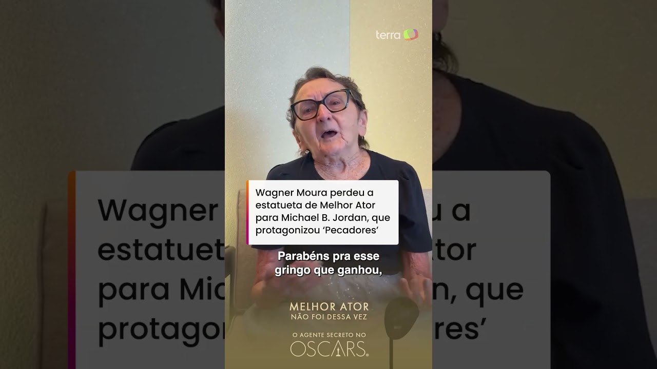 Tânia Maria manda recado para Wagner Moura após ator perder Oscar: ‘Já ganhou meu coração’ #shorts