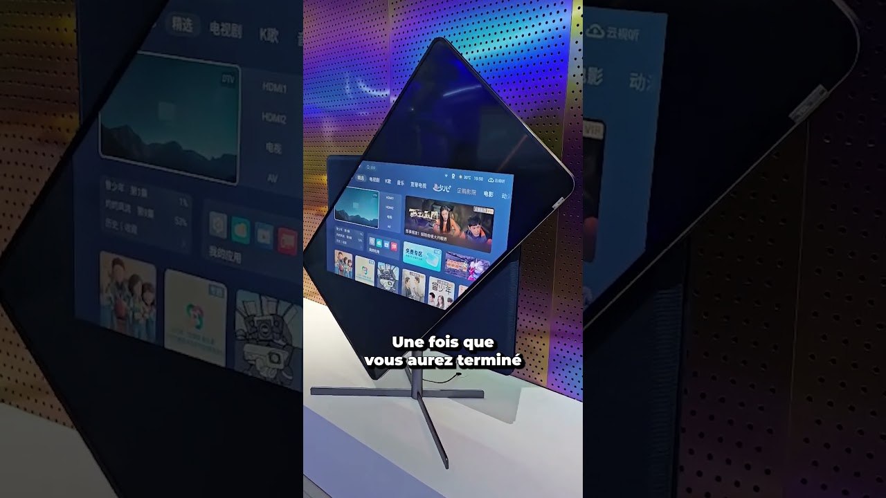 Cette télévision chinoise est complètement déjantée  #tv  #tech  #shorts