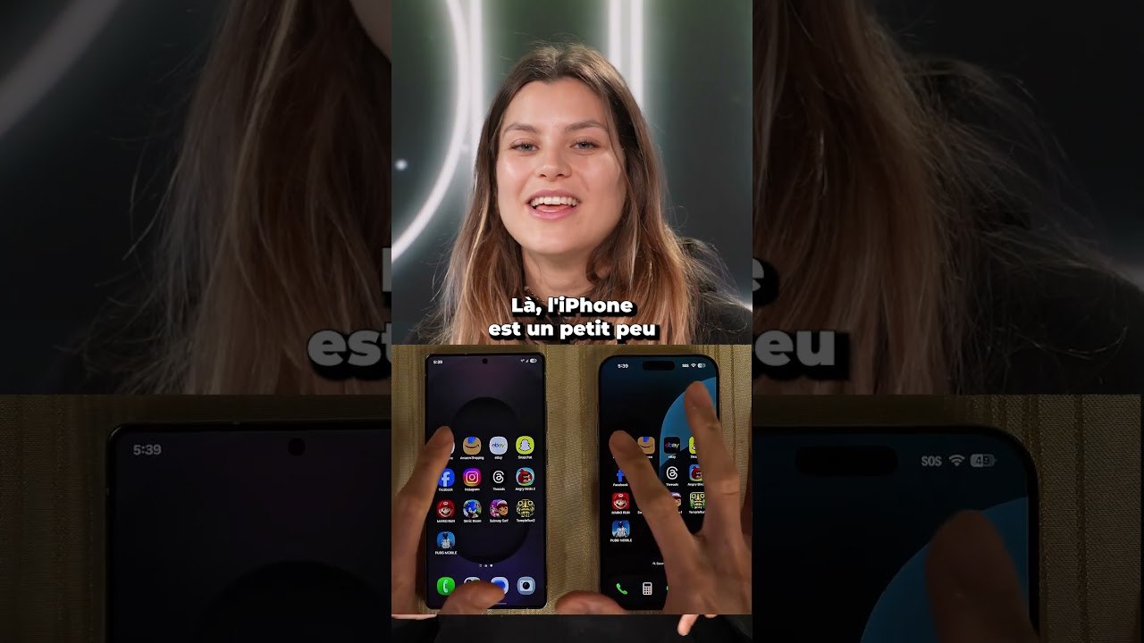 Samsung vs appel : test de rapidité  #smartphone #apple #samsung  #rapidité  #speedtest  #shorts