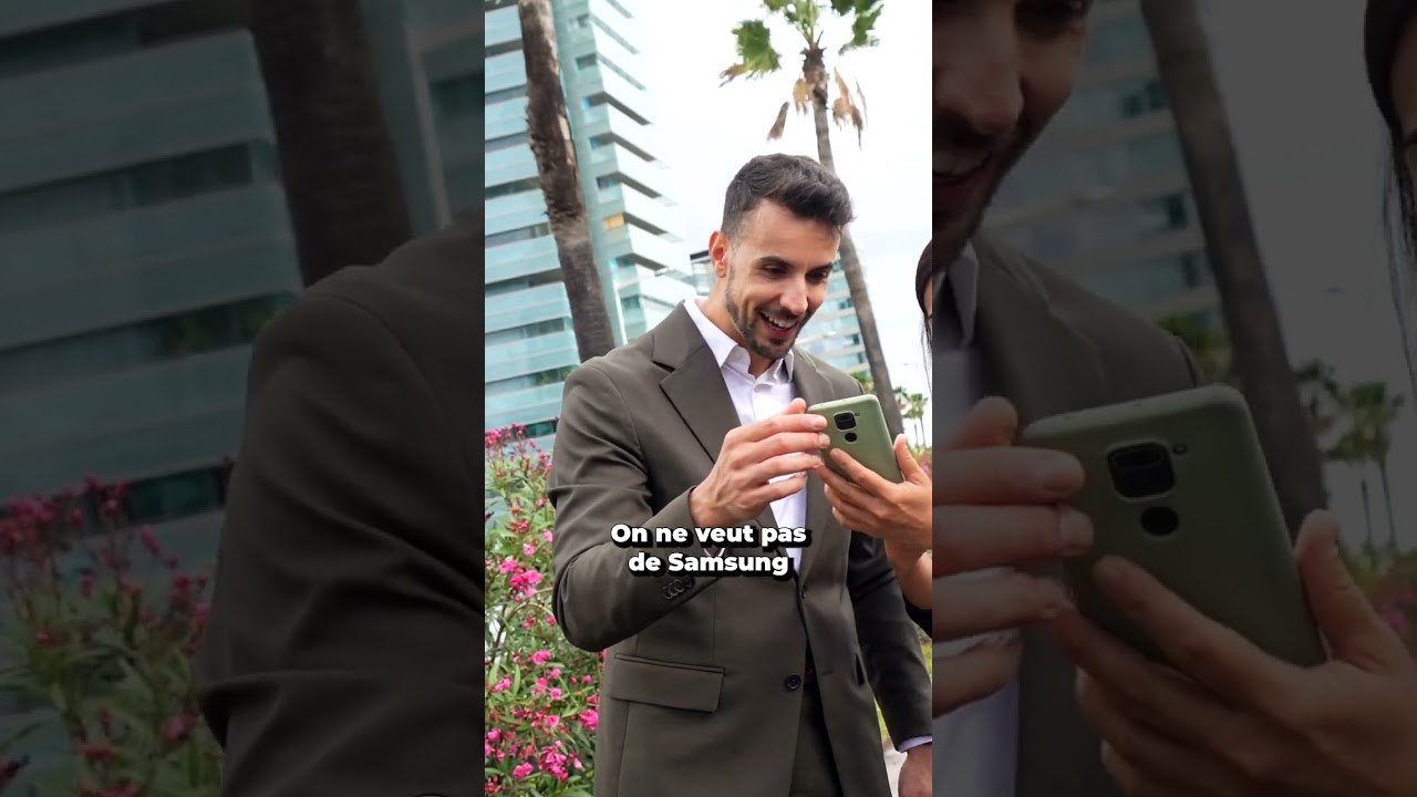 Personne ne veut voler les Samsung  #smartphone #vole  #pickpocket  #apple #samsung  #shorts