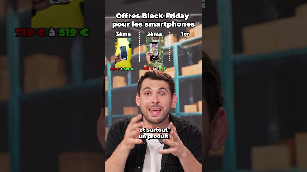 Les meilleures offres sur les smartphones pendant le Black Friday ! #shorts #blackfriday