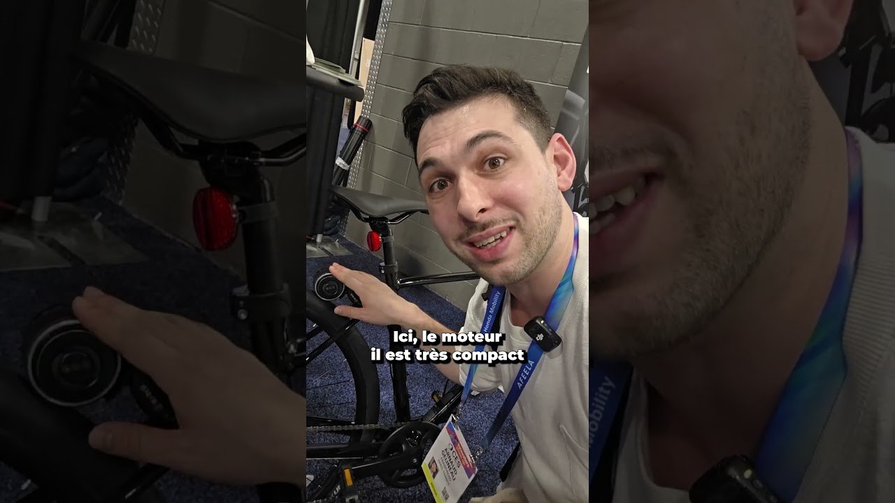 Avoir un vélo électrique grâce à une gourde  #veloectrique  #gourde  #tech #ces #ces2026 #shorts