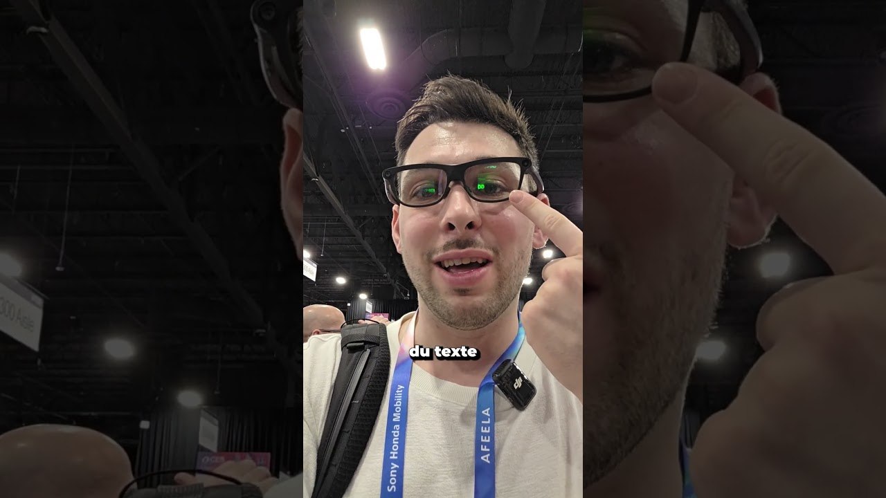 Des lunettes de traduction  #ces #tech #ces2026 #lunettes  #traduction  #shorts