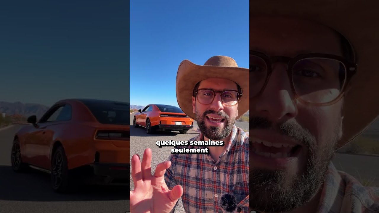 une voiture électrique fait plus de bruit qu’une voiture thermique #voitureelectrique #dodge #shorts