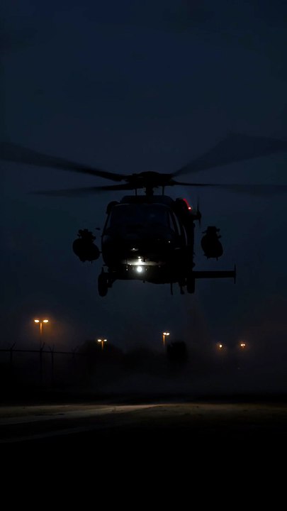 Apache Rocket Pod Explosion Mid-Hover - Fort Hood