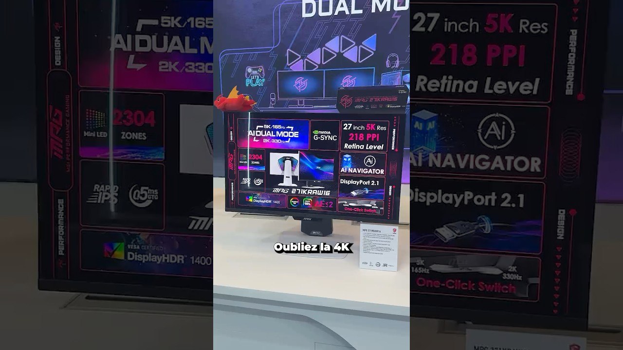Un écran 5K !  #écrans  #5k  #4k  #msi  #tech  #shorts