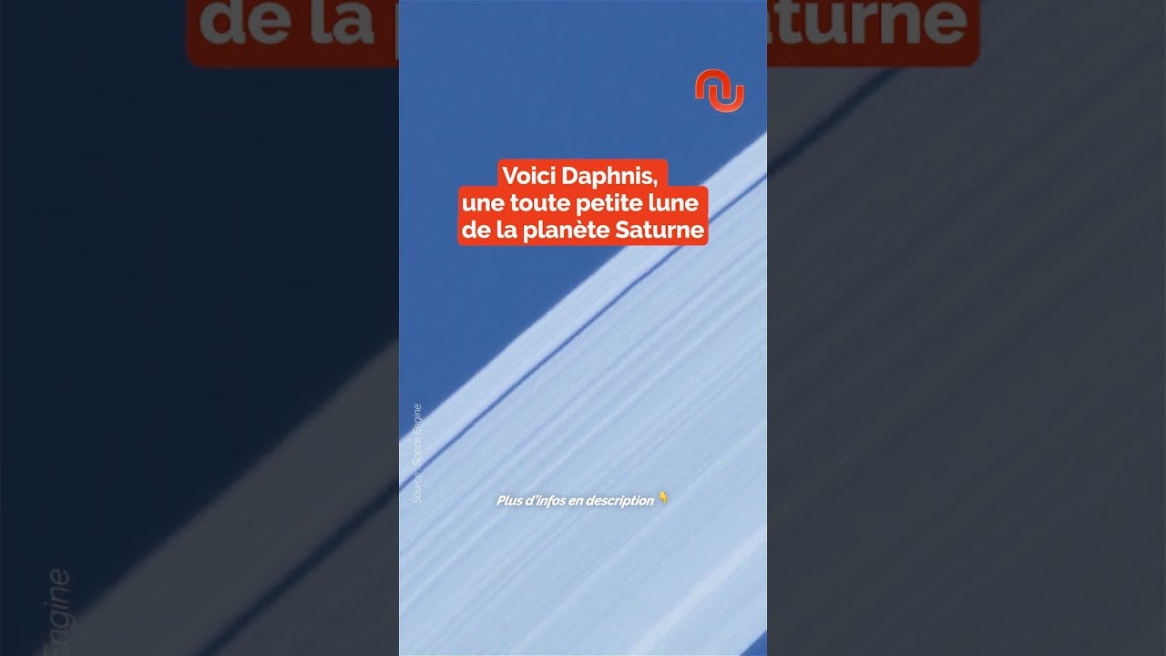 Voici une petite lune de Saturne comme vous ne l'avez jamais vue ! #shorts