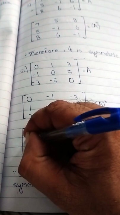 Class 11 maths sindh board New book Chapter 2 Exercise 2.1 Matrices and Determinants part 2