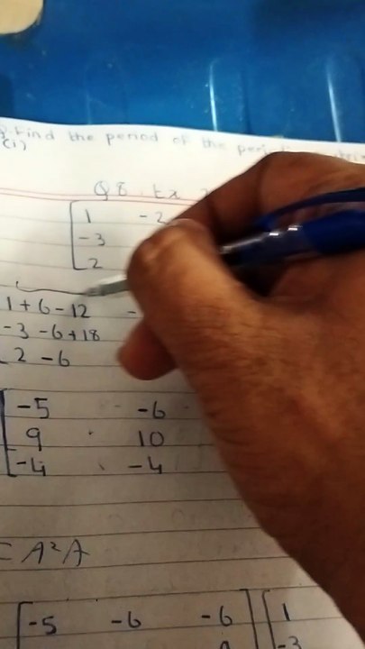 Class 11 maths sindh board New book Chapter 2 Exercise 2.1 Matrices and Determinants q 8