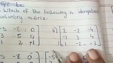 Class 11 maths sindh board New book Chapter 2 Exercise 2.1 Matrices and Determinants q 9