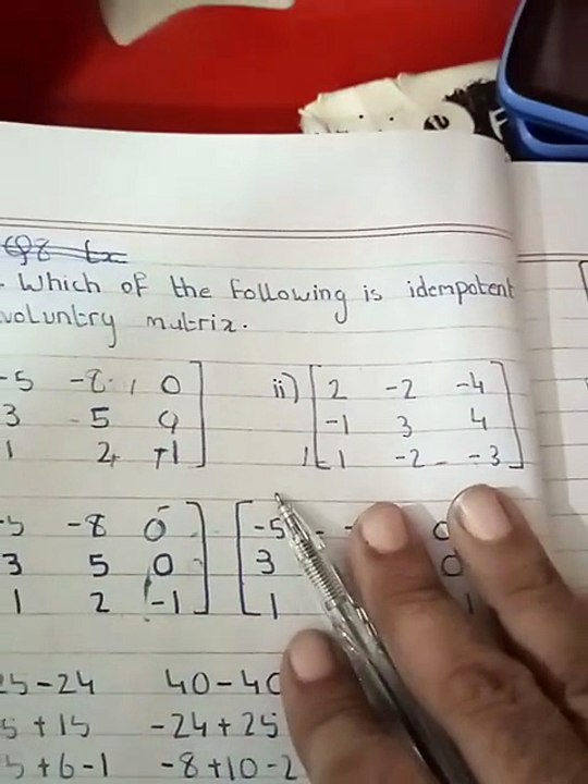Class 11 maths sindh board New book Chapter 2 Exercise 2.1 Matrices and Determinants q 9